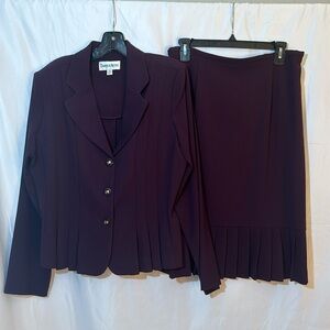 Danny & Nicole vintage two piece skirt set.